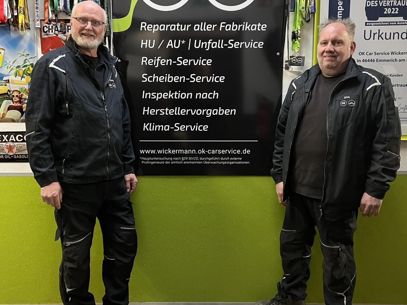 Dirk Wickermann und Wolfgang Kilch. NN-Foto: Ralf Langela