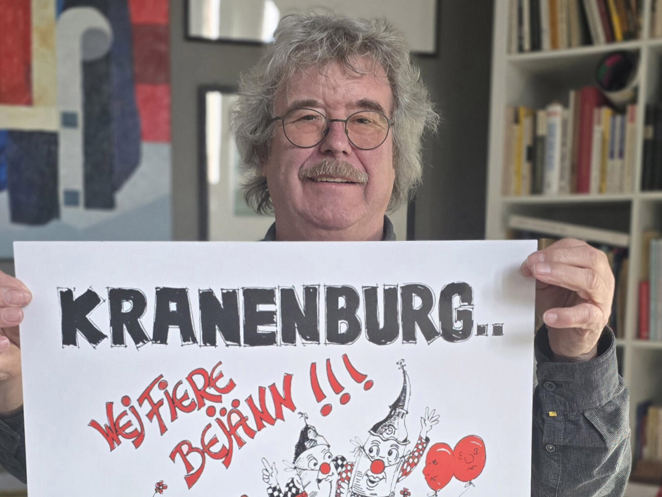 Dirk Willemsen sorgt seit Jahr und Tag für die Optik beim Kranenburger Karneval. NN-Foto: HF