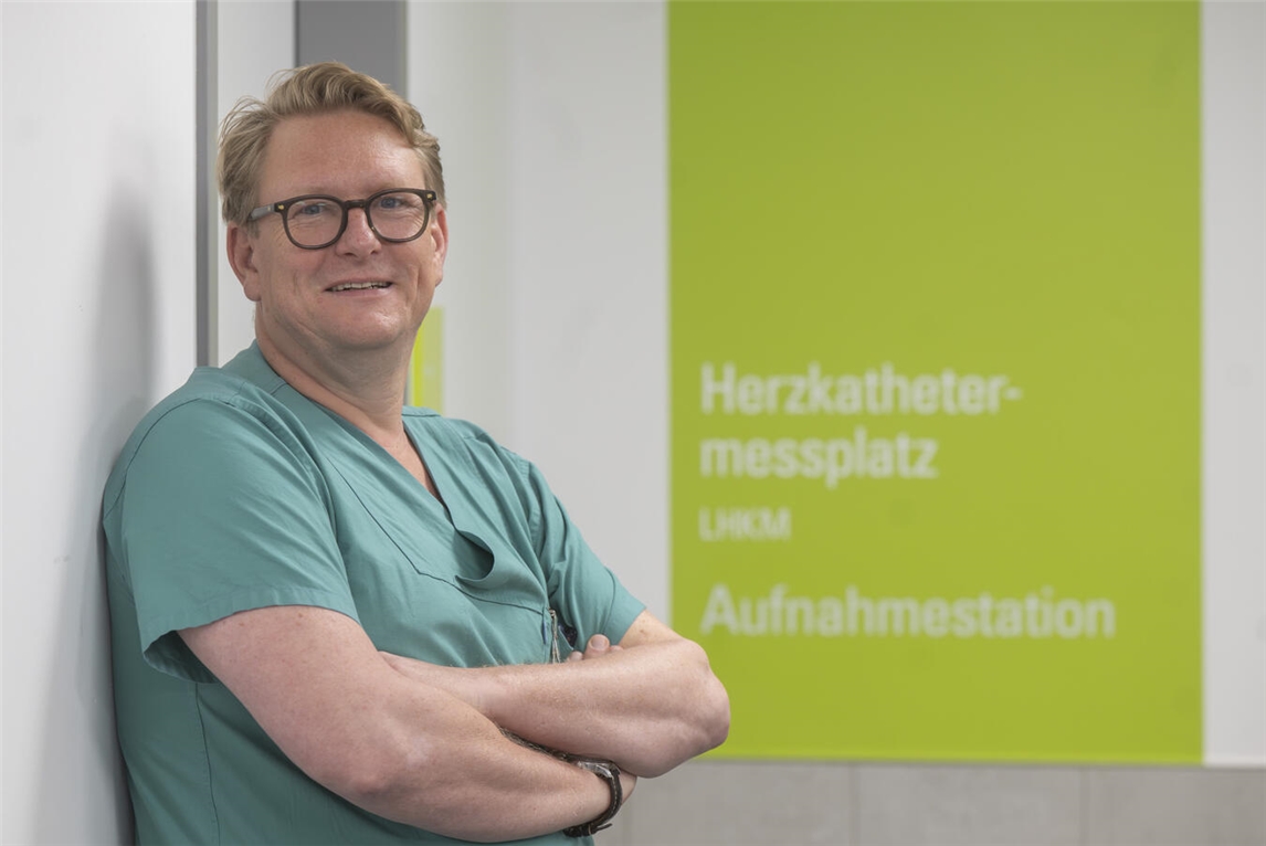 Dr. med. Frithjof Schlegel, Kardiologie-Leiter im St.-Clemens-Hospital Geldern, Porträtfoto.