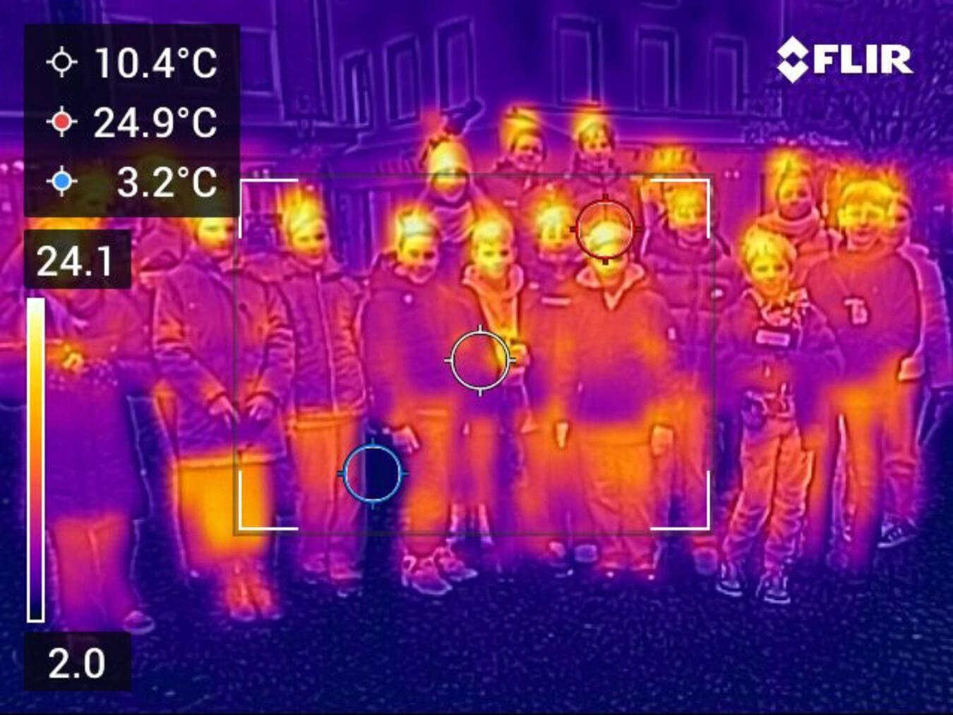 Durch anschauliche Experimente, etwa mit den Temperaturunterschieden an Brillen oder Kapuzen, wurde das Gelernte greifbar gemacht. Foto: Freiherr-vom-Stein-Gymnasium