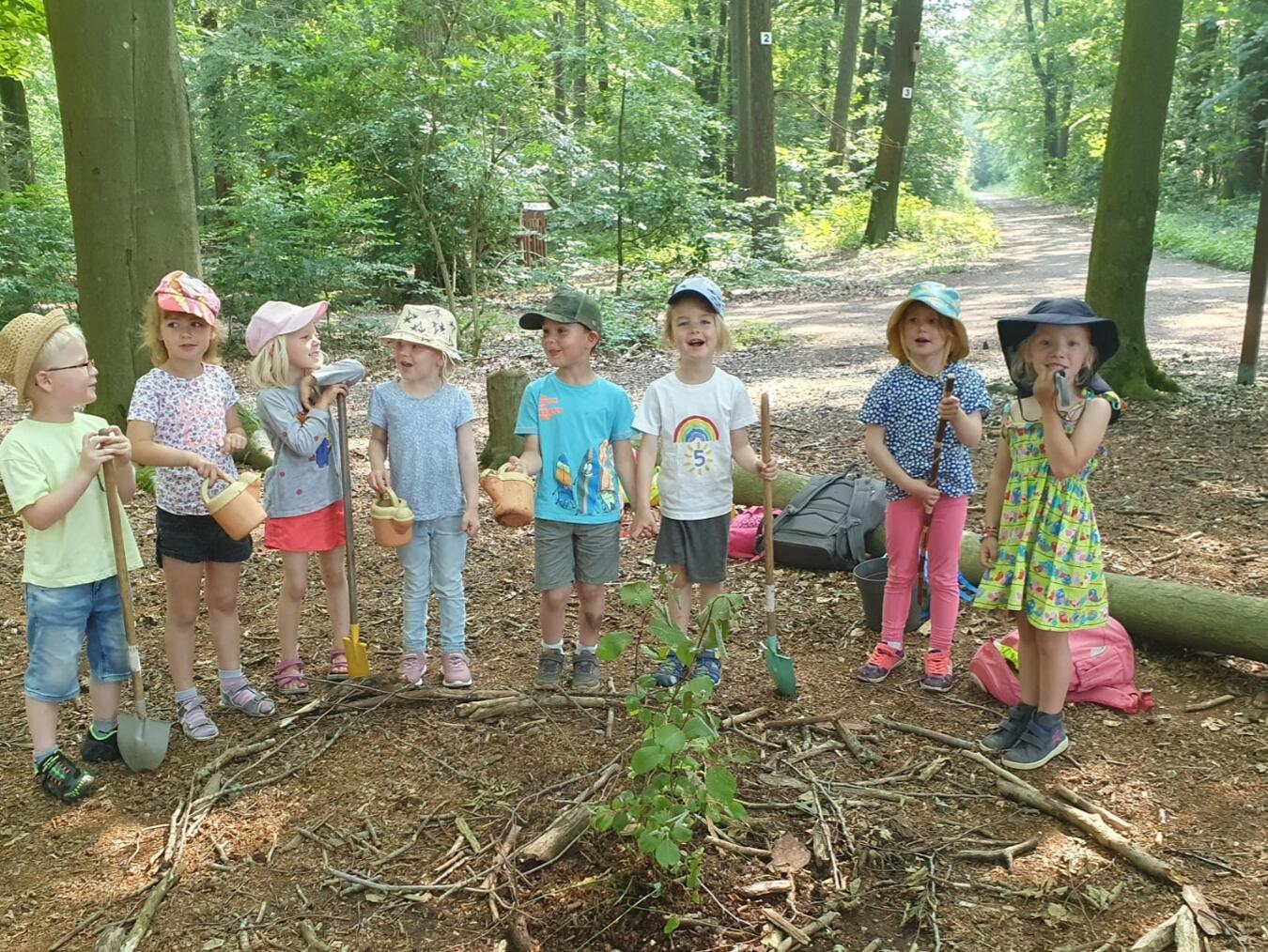Durch Projekte wurde Wissen praxisnah vermittelt. Foto: Kinderhaus „Die Waldfrösche“ 