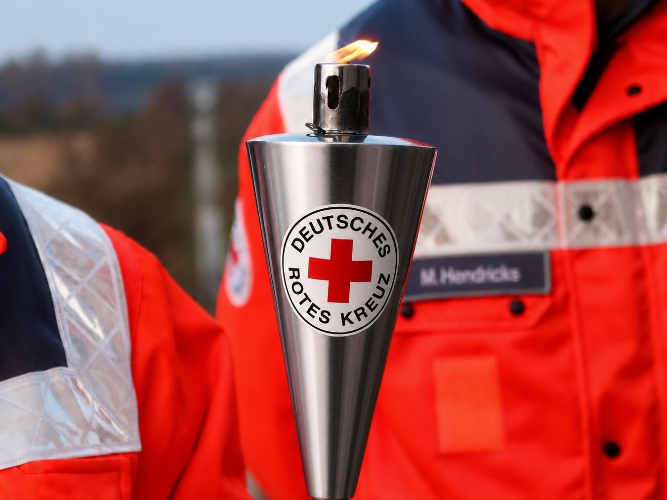 "Ehrenamtliche des DRK begleiten Fiaccolata 2026 im Kreis Wesel, Zeichen für grenzüberschreitende Hilfe, Foto: DRK Niederrhein"