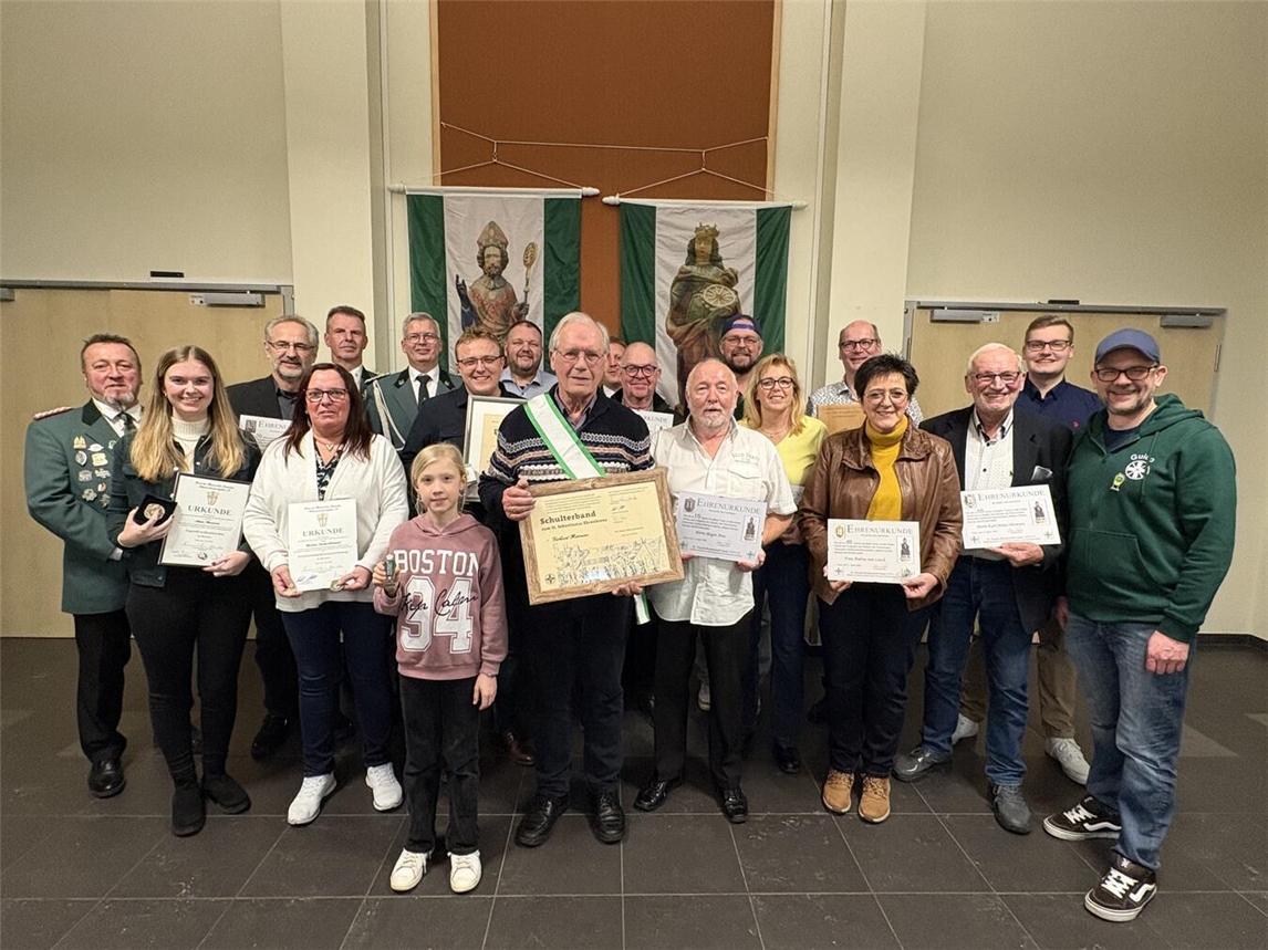 Ehrungen beim Familienabend im Bürgersaal. Foto: privat