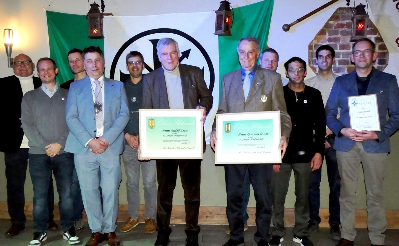 Ehrungen im Rahmen der Winterkirmes.Foto: privat