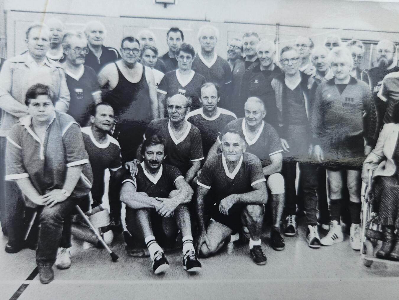 Ein Foto aus den frühen Tagen: Die BSG, 1984 bei einem Faustball-Turnier.