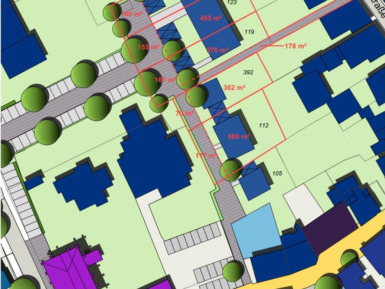 Eine angelegte Straße, die zukünftig durch ein neues Wohngebiet führen soll, braucht einen Namen. Foto: Gemeinde Issum