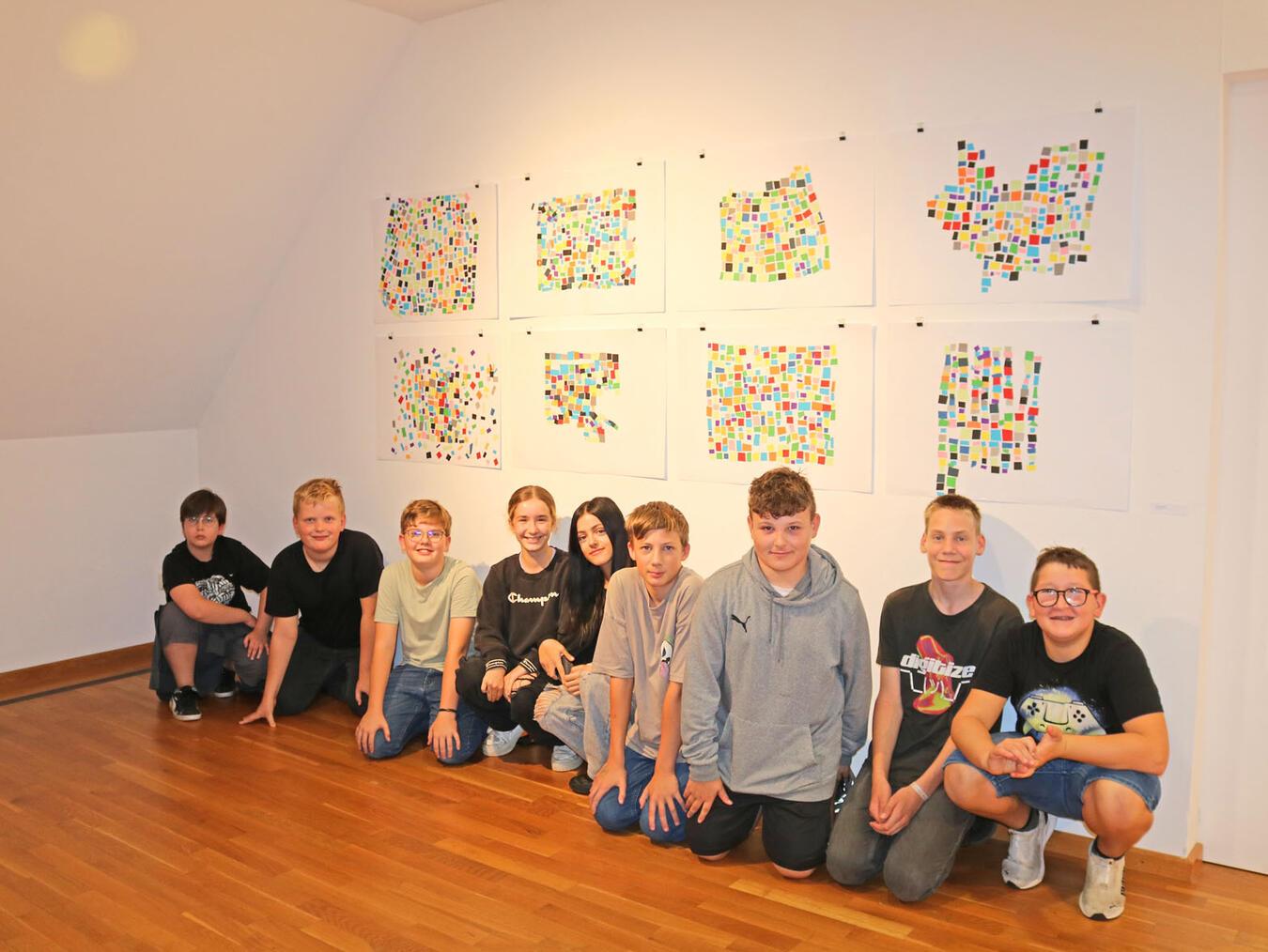Kooperationsprojekt bringt Schülerkunst ins Museum Goch Eine Erfahrung der Schüler: Hinter einem Kunstwerk stecken viel Arbeit und Überlegung.