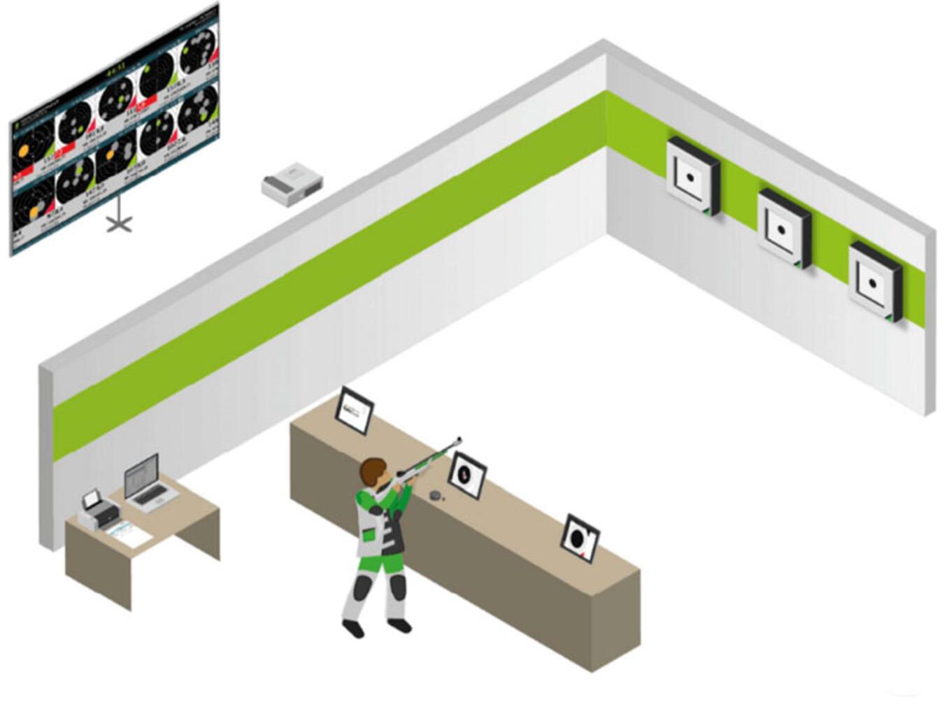 Eine Grafik der modernen Schießanlage der Hüthumer Schützen. Foto: privat