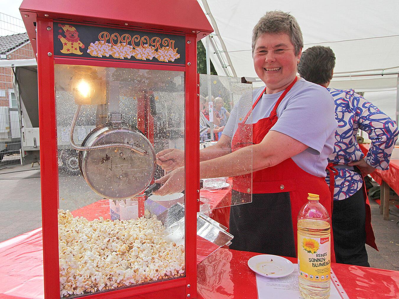 Eine Popcorn-Maschine war erstmalig dabei. NN-Fotos: Theo Leie.
