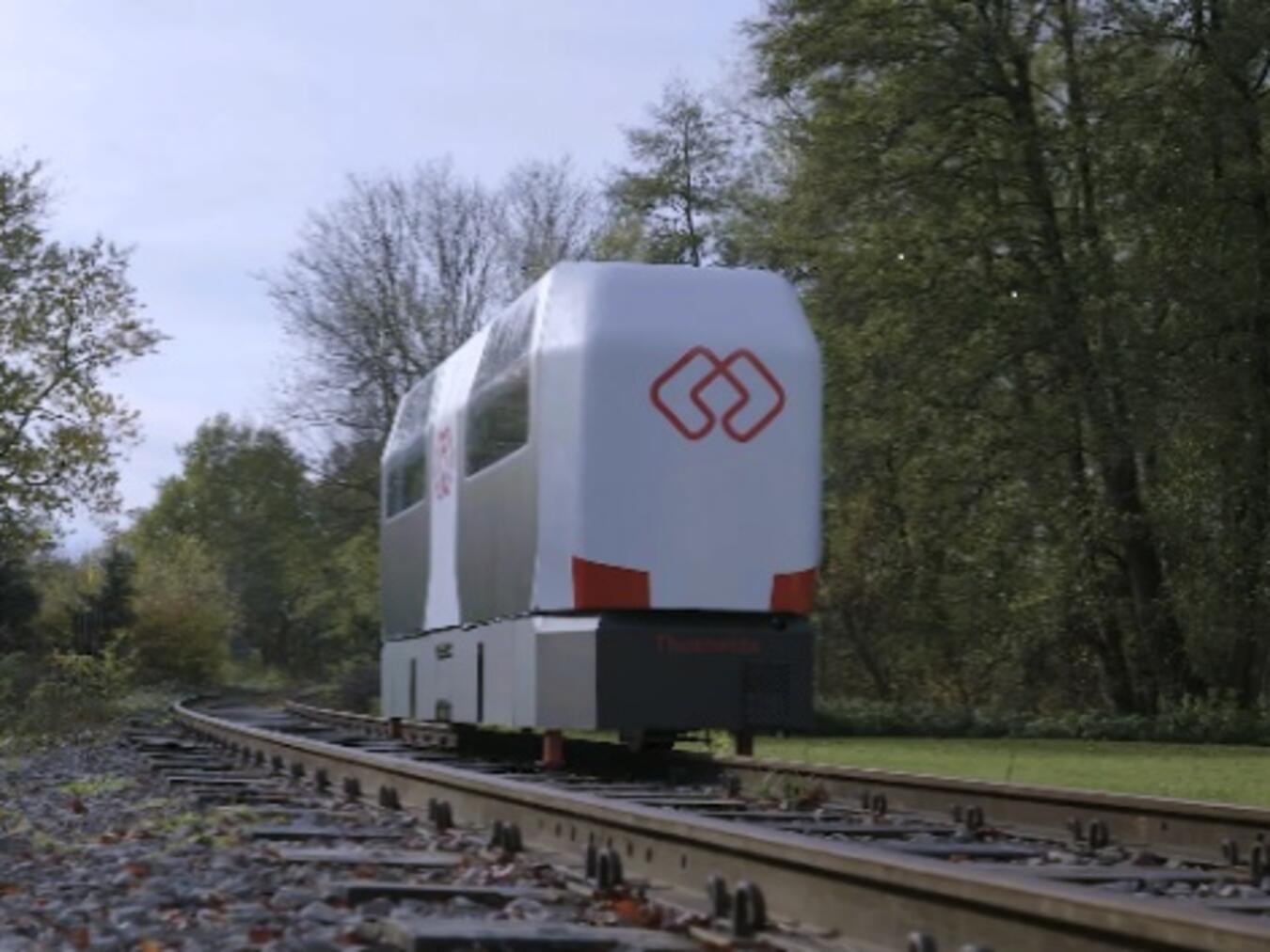 Einschienenbahntechnologie „Monocab“. Foto: Wehowsky/ TH OWL