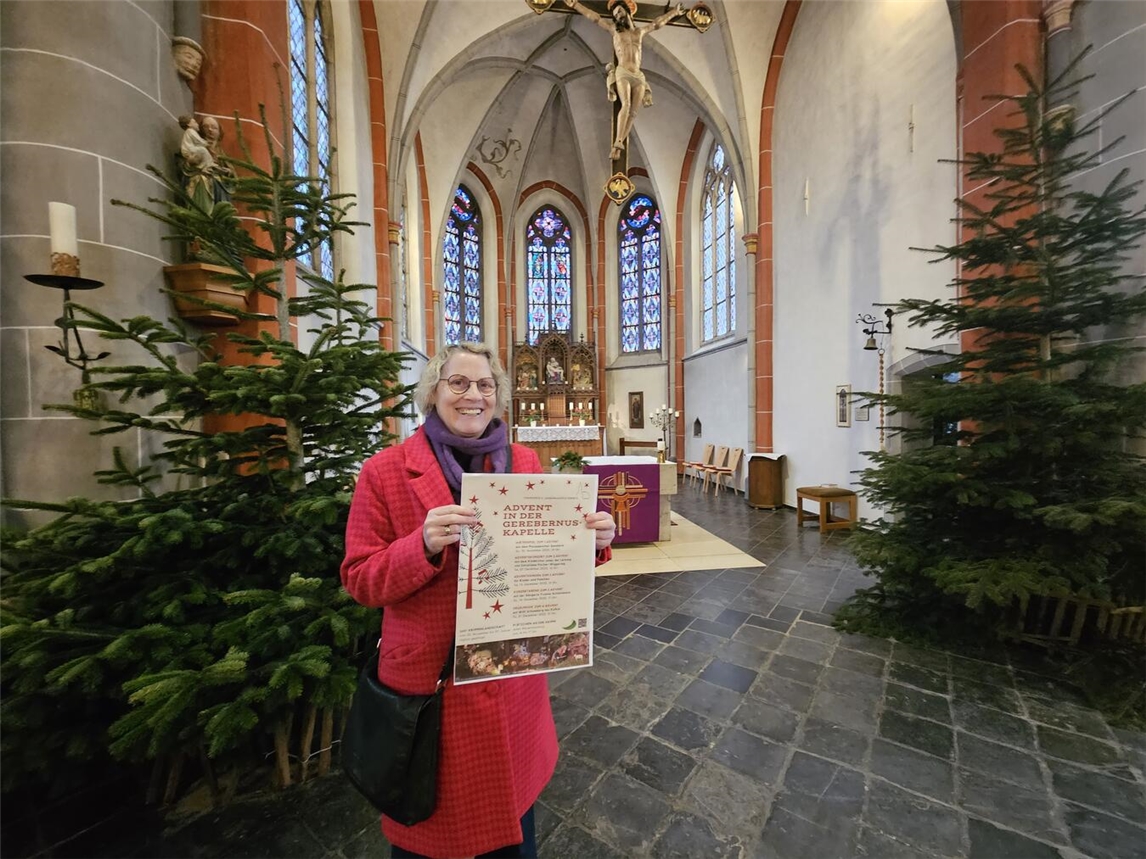 Elisabeth Hegmann-Boßmann freut sich auf viele Besucher. NN-Foto: vs