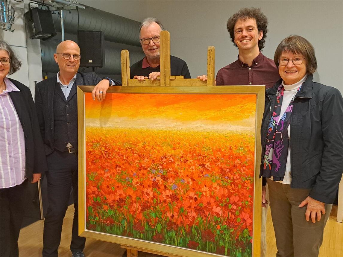 Erfolgreiche Premiere von „Mein Lieblingsbild“ in Emmerich: (v. l.) Andrea Joosten, Peter Hinze, Norbert Kohnen, Adrian Schabbel und Irene Möllenbeck. Foto: Pro Kultur