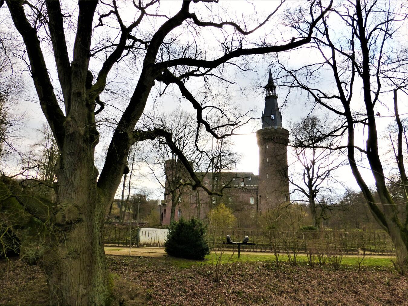 Erhabene Bäume mit unterschiedlichen Erscheinungsbildern und Charakteren säumen die Wege rund um das malerische Wasserschloss und geleiten die Wanderer zu historischen Gebäuden und magischen Monumenten. Foto: privat