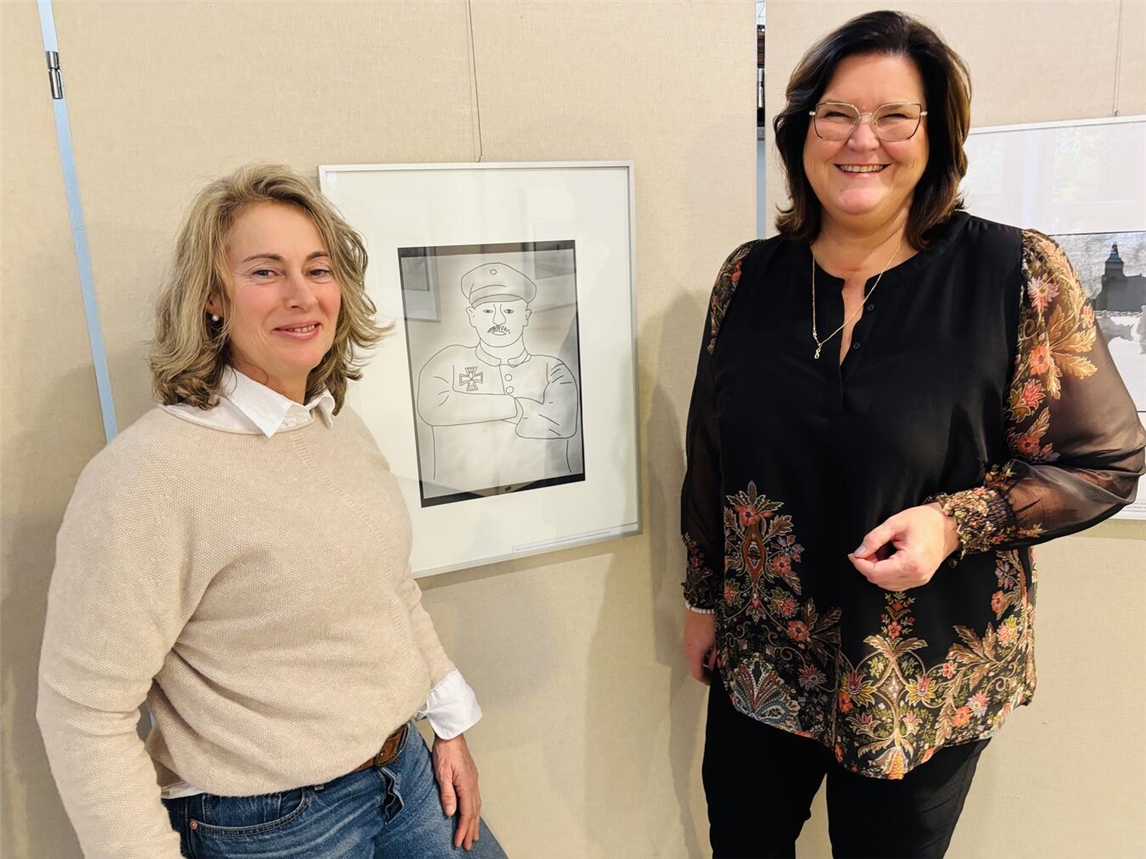 Eröffnen am Sonntag die Ausstellung: Bettina Kleipaß (l.) und Claudia Lindlahr. Foto: privat