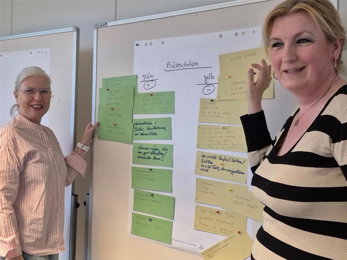 "Fortbildung mit Dr. Tanja Zeitz und Esther Beckmann, Weiterbildung, berufliche Entwicklung"