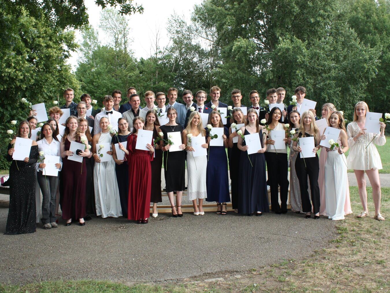 Das sind die Abiturienten am Jan-Joest-Gymnasium in Kalkar Foto: JJG Kalkar