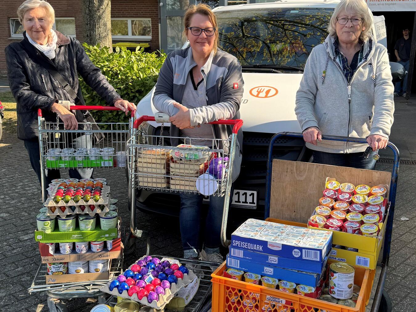 Osterüberraschung für die Rheinberger Tafel Foto: privat