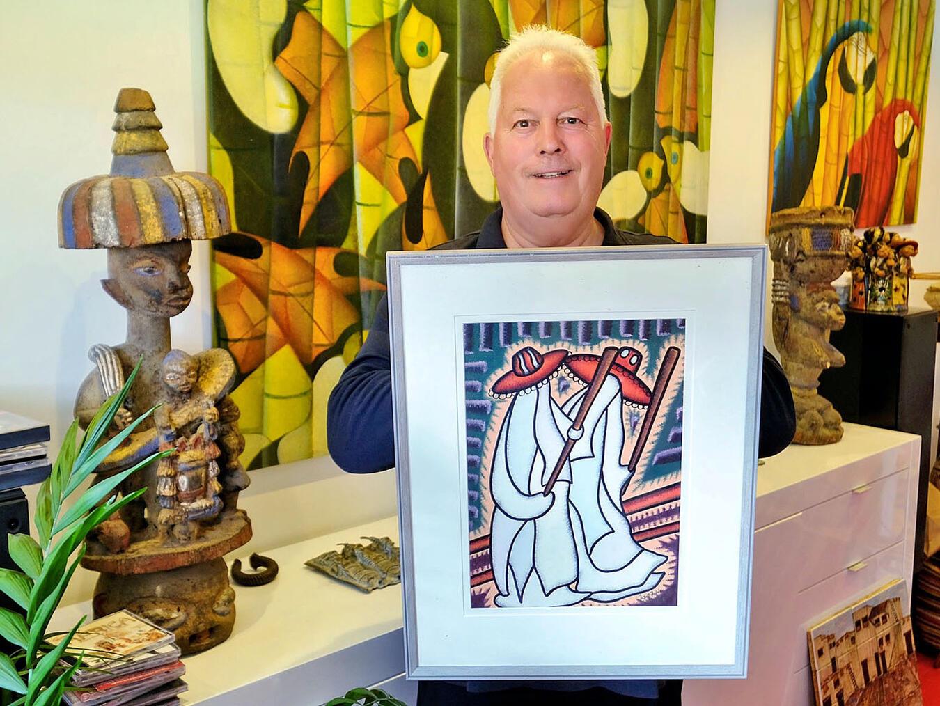 Frank Goossen freut sich auf viele Besucher und interessante Gespräche. NN-Foto: Rüdiger Dehnen