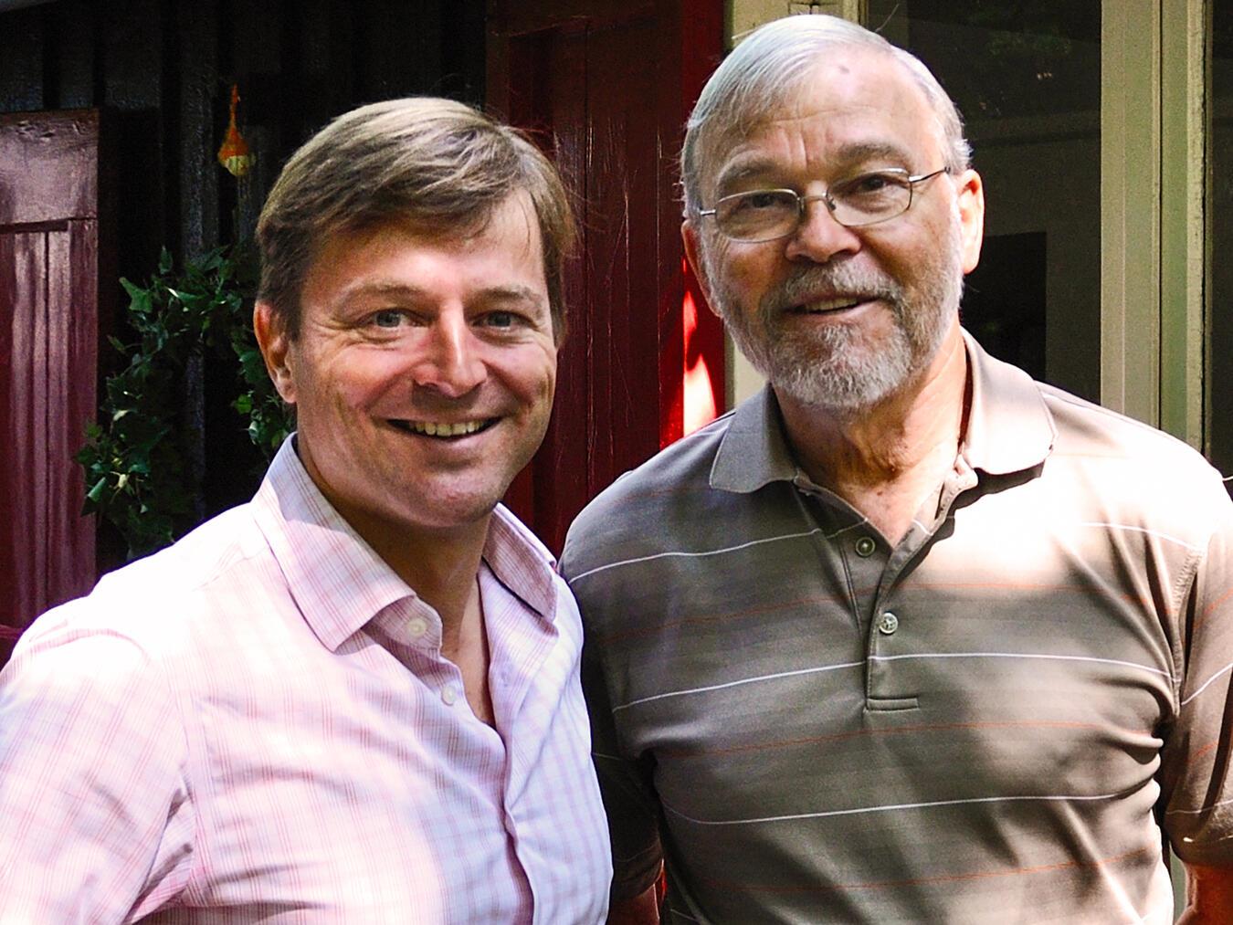 Frank Mehring (l.) mit Hugo Keesing aus den USA. Foto: privat
