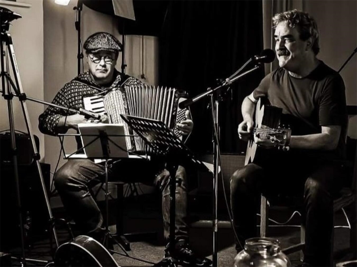"Frank Schut und Martin Raphael als Fine & Mellow in Haldern, Musiker-Duo, Konzert"