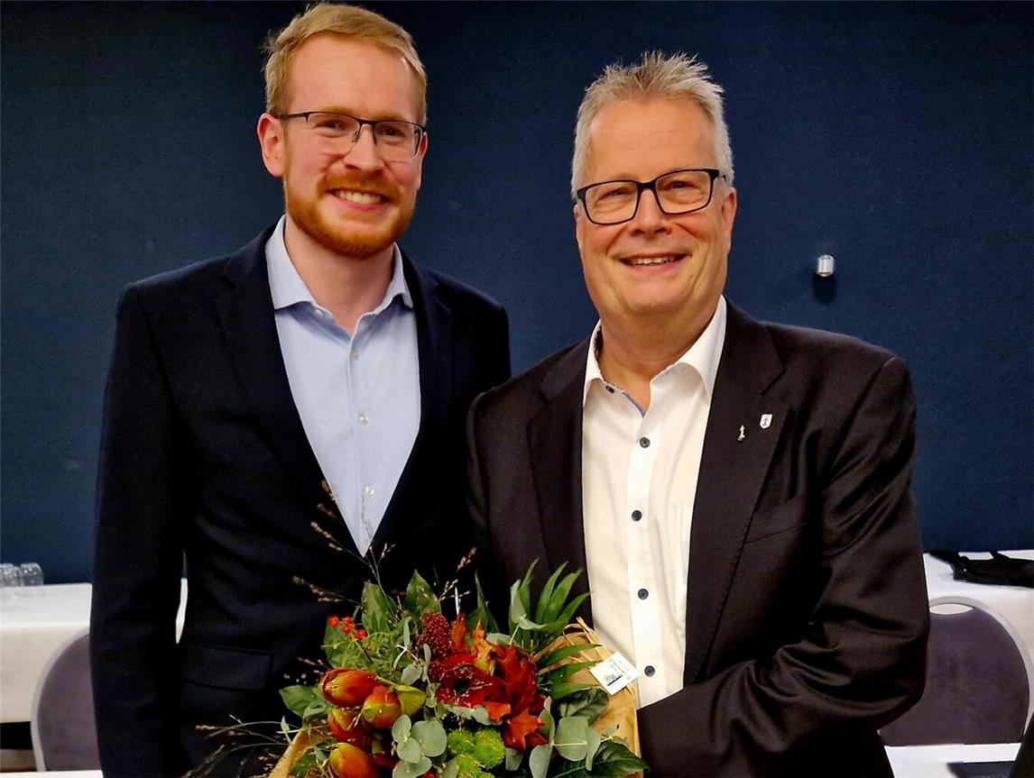 Franz-Josef Lemmen und Jannis Delbeck (l.), Vorsitzender der CDU Straelen. Foto: privat