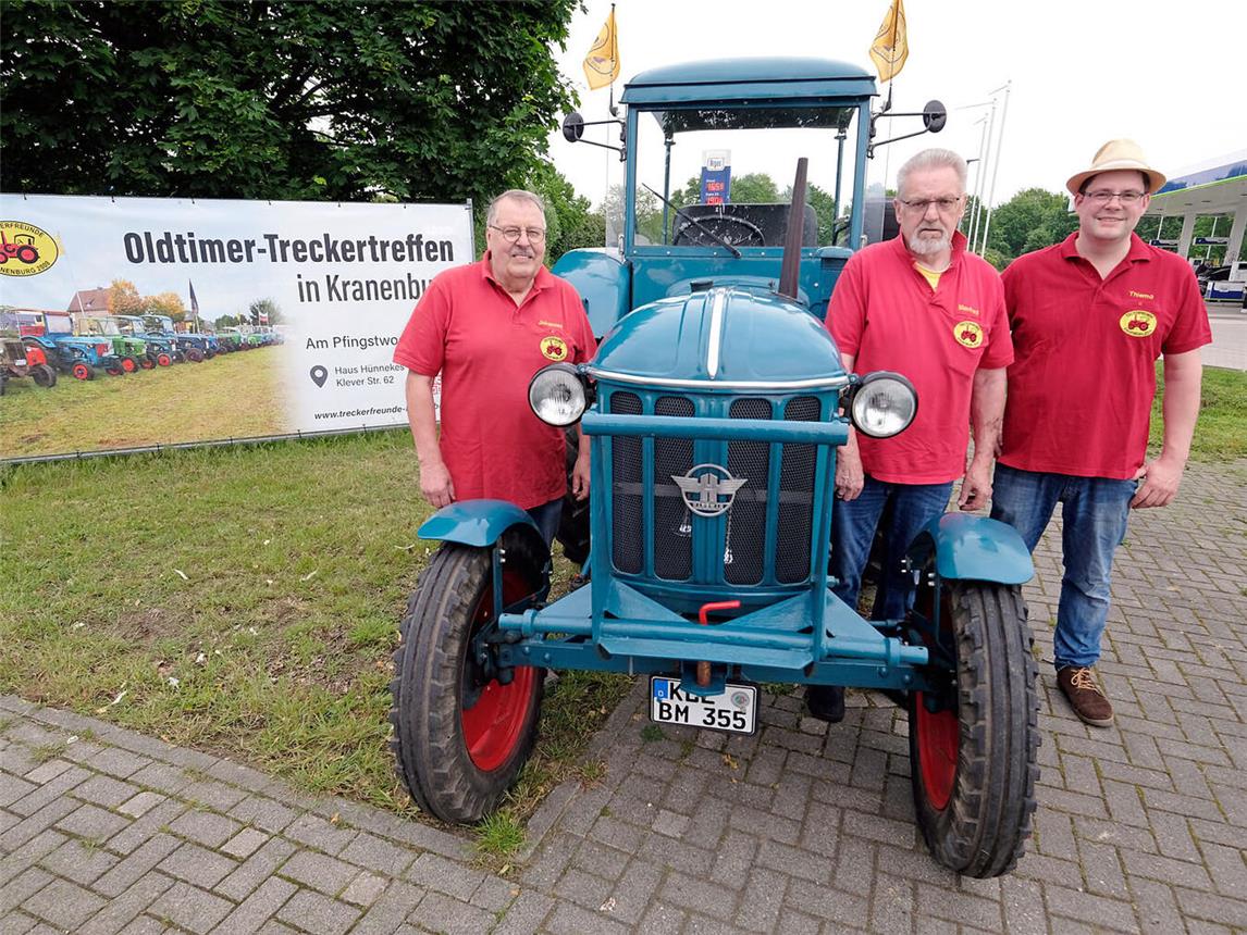 Freuen sich auf das Event: Johannes Kreusch, Manfred Barth und Thiemo Kreusch.NN-Foto: Rüdiger Dehnen