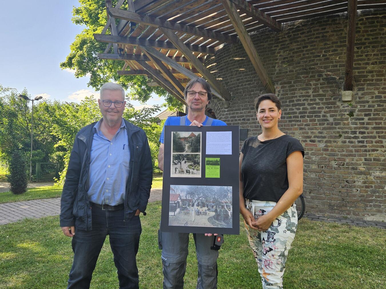 Freuen sich auf das Programm am Vatertag (v.l.): André Verhoeven,Viktor Ingendae und Alexandra Schwillo. NN-Foto: vs