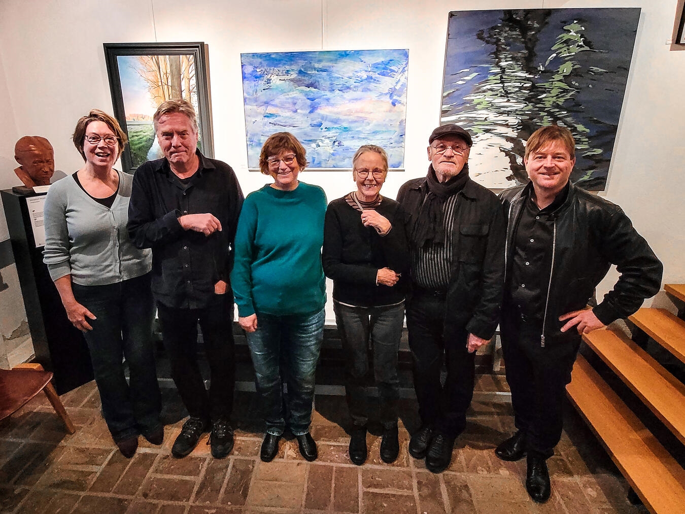 Freuen sich auf den Austausch (v.l.): Irma Jansen, Bart Elfrink, Monika Böhmer, Joke Ruijs, Wolfgang Zieseniss, Prof. Dr. Frank Mehring (ehrenamtlicher Museumsleiter). Foto: Arenacum