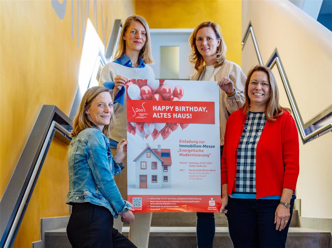Freuen sich auf die Messe im Jubiläumsjahr (v.l.): Sabrina Denneßen, Theresa van de Sand, Daniela Josso und Nicole Croes. Foto: Niederrhein Medien