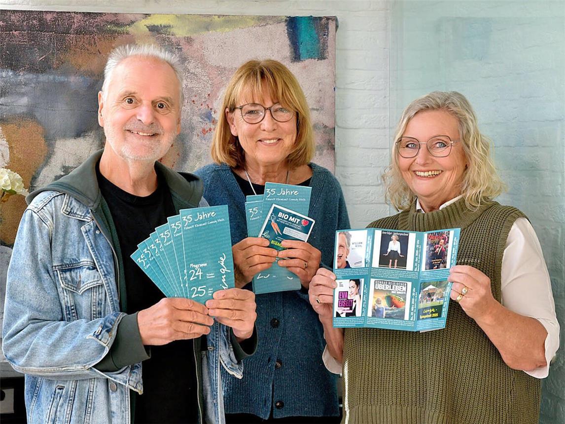 Freuen sich auf die neue Spielzeit (v.l.): Bruno Schmitz, Barbara Jacobs und Mechtild Janssen. NN-Foto: Rüdiger Dehnen
