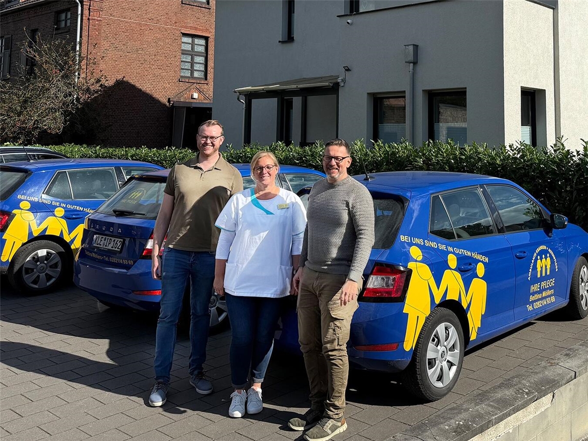 Freuen sich auf die Zusammenarbeit (v.l.): Mathis van Meegen, Bettina Möllers und Alexander Schramm. Foto: Gebomed