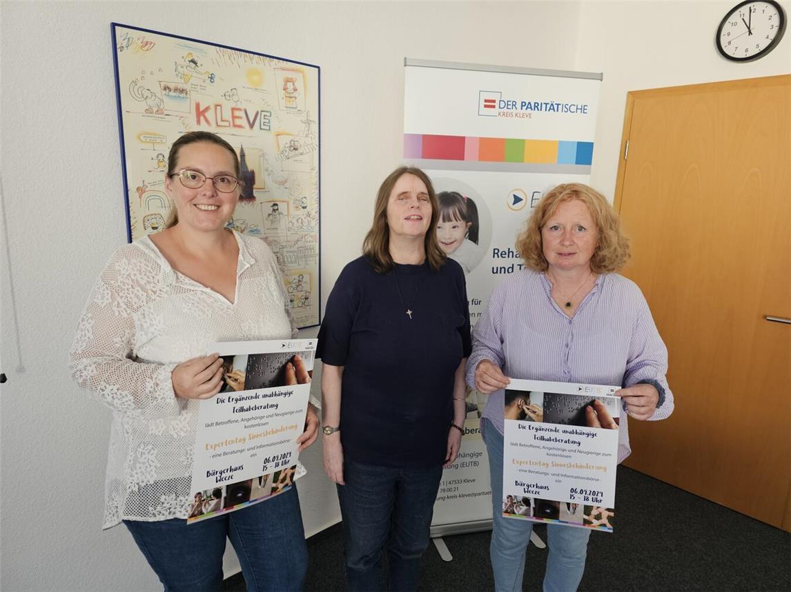Freuen sich auf regen Austausch: (v.l.) Sabrina Cordes, Christiane Quenel und Monika van Bebber. NN-Foto: Thomas Langer