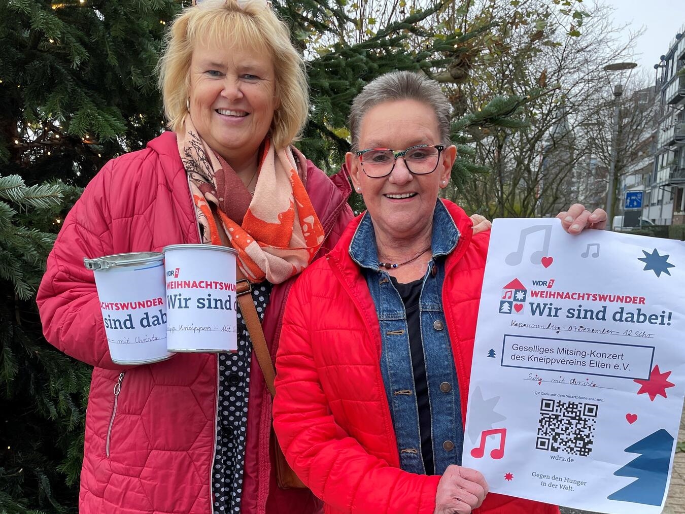 Freuen sich auf viele „Mitsinger“ beim Mitsing-Konzert am Kapaunenberg: Dr. Manon Loock-Braun (l.) und Christa Vergeer. Foto: privat