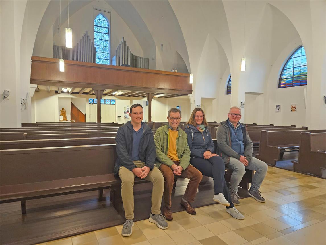 Freuen sich auf weitere Mitstreiter (v.l.): Beisitzer Lars Matenaar, Kassierer Klemens Tilleman, die Vorsitzende Vanessa Gerats und Schriftführer Markus Daute. NN-Foto: vs
