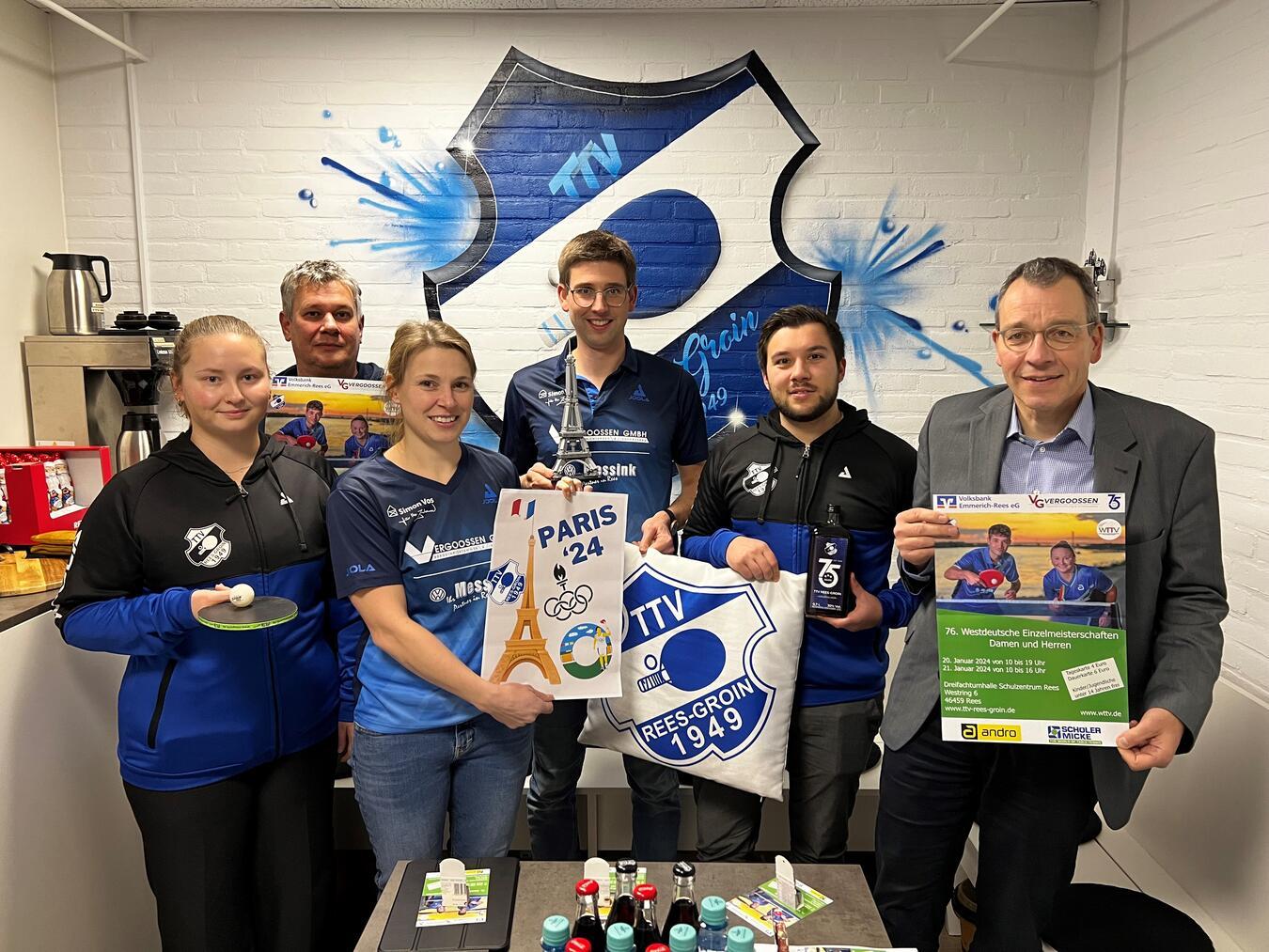 Freuen sich aufs große Jubiläumsjahr: (v. l.) Jana van Tilburg, Marcel Dahmen, Jana Schepers, Jörn Franken, Lucas Schmidt und Christian Mai. Foto: privat