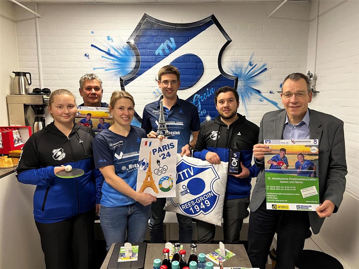 Freuen sich aufs große Jubiläumsjahr: (v. l.) Jana van Tilburg, Marcel Dahmen, Jana Schepers, Jörn Franken, Lucas Schmidt und Christian Mai. Foto: privat