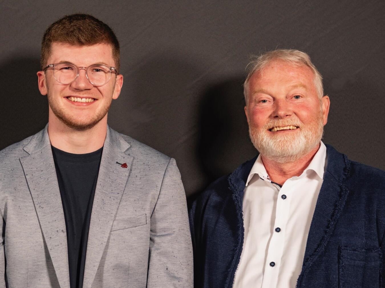 Führen die FDP-Liste an: Joshua Klösters auf Listenplatz eins (l.) und Rainer Vogt auf Listenplatz zwei. Foto: privat