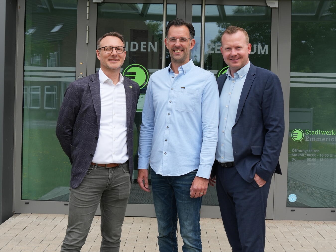 "Führungstrio Stadtwerke Emmerich: Ingo Sigmund, Jörn Schmitt, Steffen Borth"