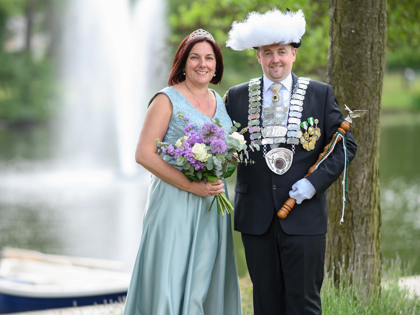 Auftakt fürs Schützenfest Für die Majestäten Stefan und Sonja Welberts geht die Regentschaft bald zu Ende. Foto: Markus van Offern