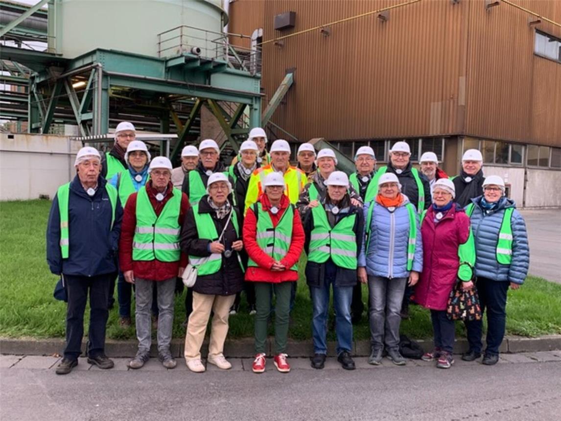 Für die Mitglieder gab es eine interessante Führung durch die Zuckerfabrik. Foto: SeniorenUnion