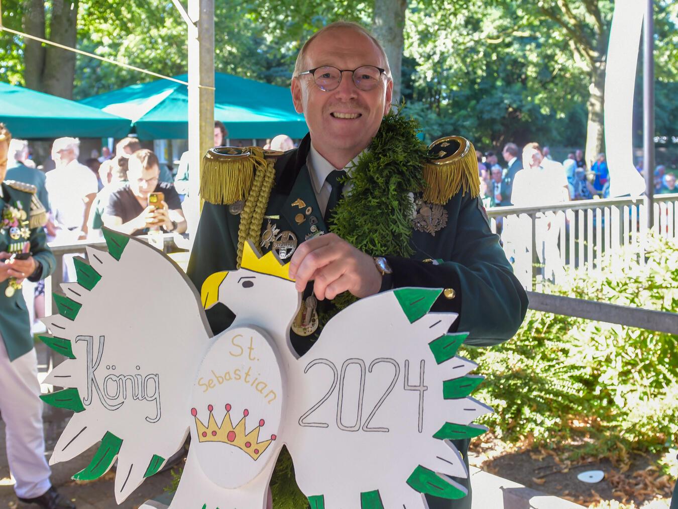Für König Gregor Brockmann suchen die St.-Sebastian-Schützen einen Nachfolger. NN-Foto: Seybert