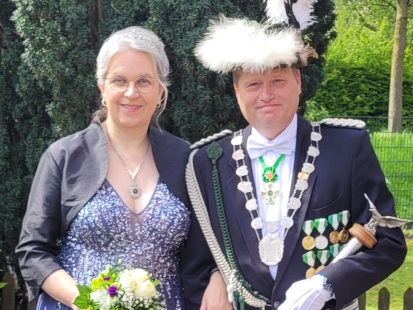 Für König Klaus III. Neuy und Gattin Claudia II. neigt sich das Thronjahr dem Ende zu. Foto: BSV Hasselt-Qualburg