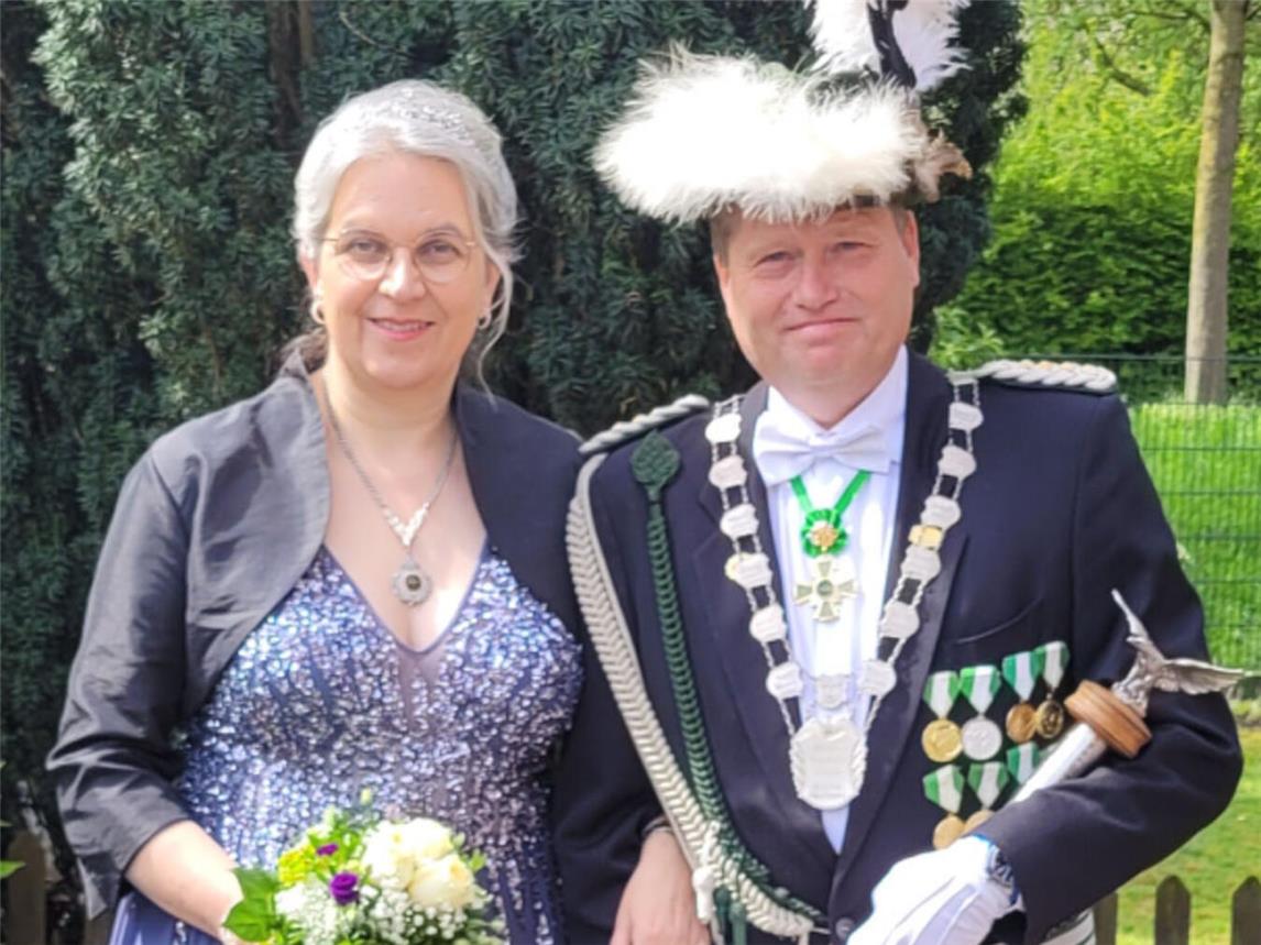 Für König Klaus III. Neuy und Gattin Claudia II. neigt sich das Thronjahr dem Ende zu. Foto: BSV Hasselt-Qualburg