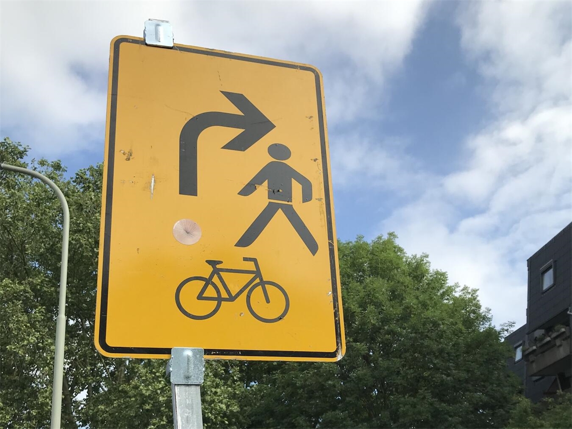 "Umleitung für Radfahrer und Fußgänger in Geldern, Foto von Stadt Geldern/Terhorst"