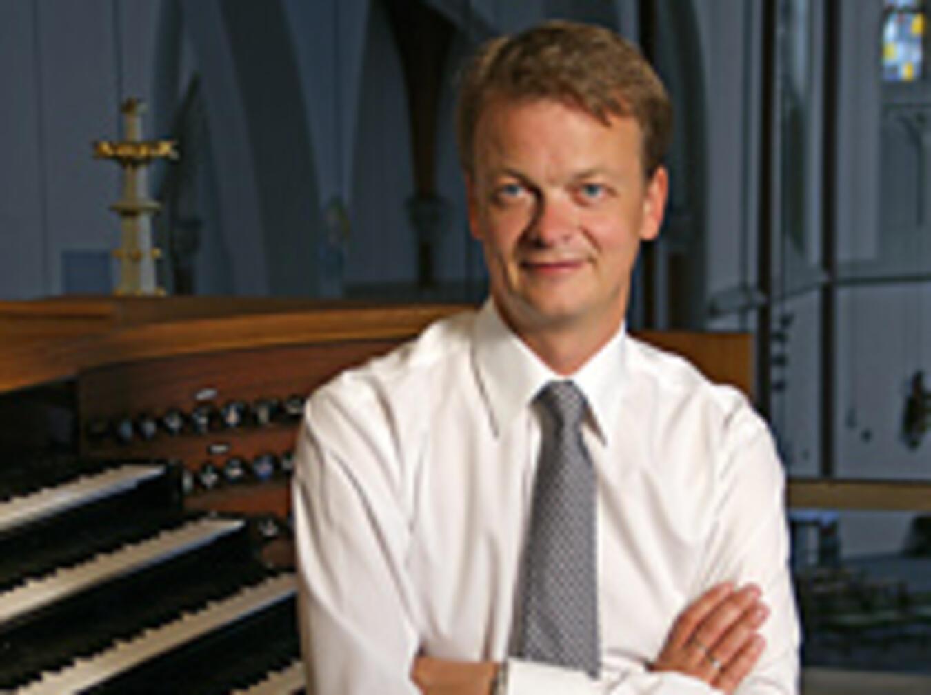 Gastorganist Heinz-Peter Kortmann wird zum Familienorgelkonzert an der Eisenbarth-Orgel in St. Willibrord Kellen Platz nehmen. Foto: Heinz-Peter Kortmann