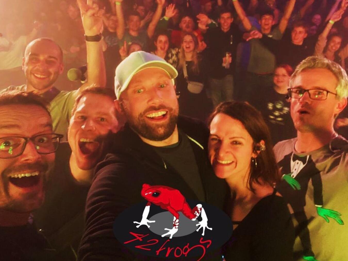 Gelderner Sommer zum Siebten: Für die Formation „42frogs“ wird der Abend im Walbecker Waldfreibad zum Heimspiel.Foto: privat