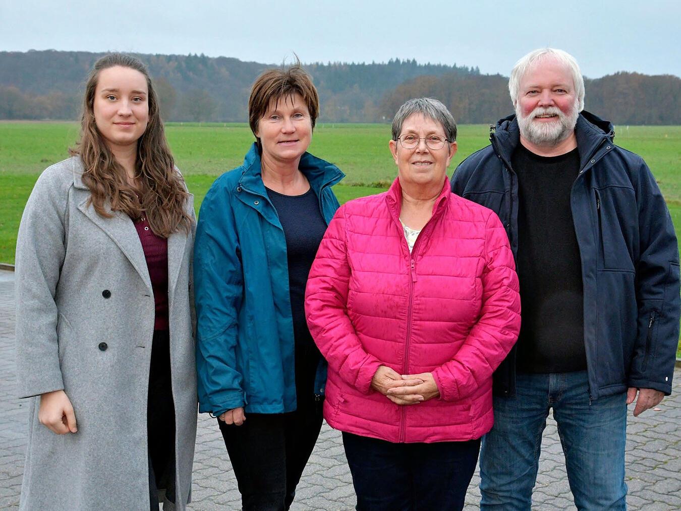 Geleitet wird die neue Gruppe von (v.l.) Tabea Manthey, Manuela Tietz, Martha Nöhles und Hans-Peter Kröll. NN-Foto: Rüdiger Dehnen