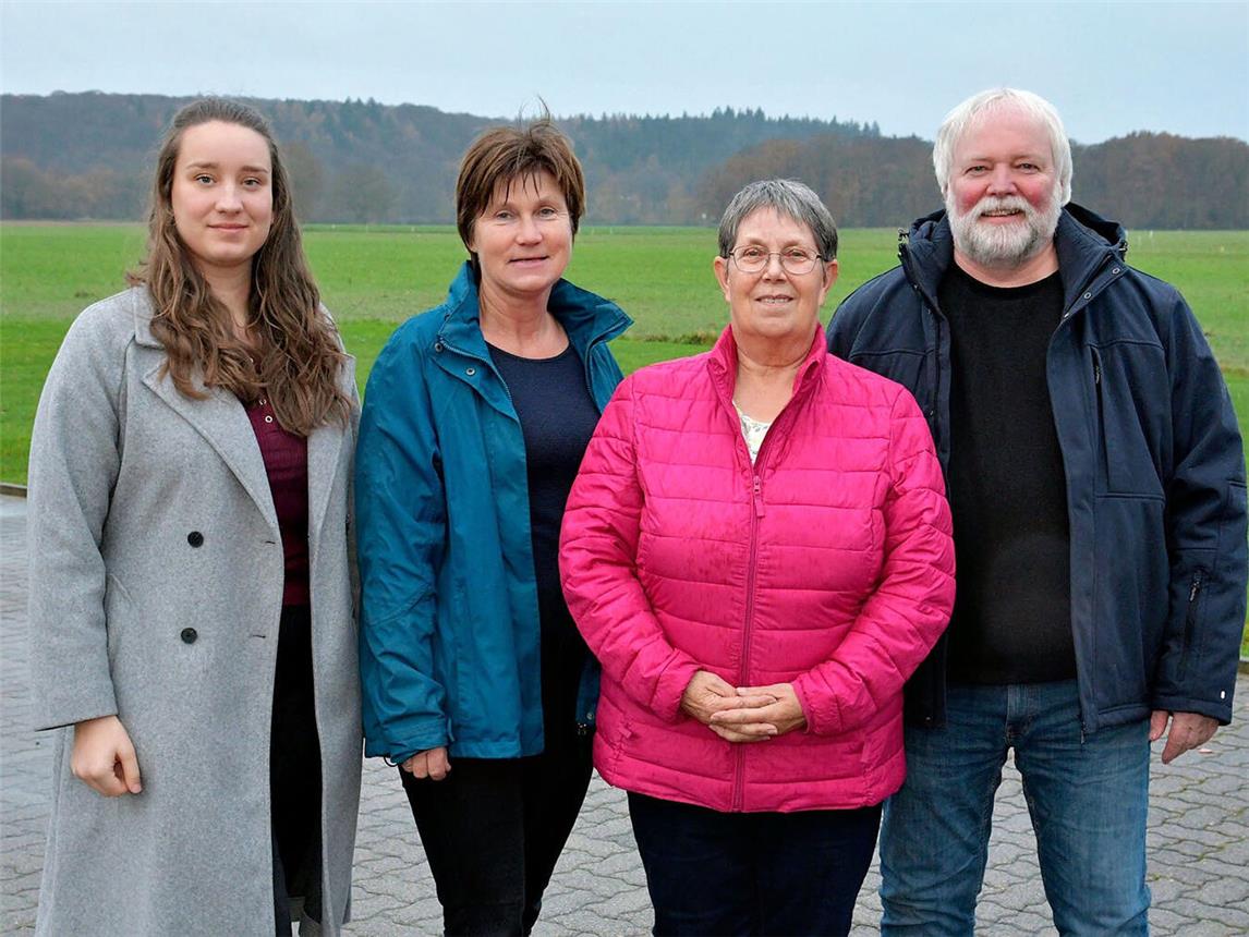 Geleitet wird die neue Gruppe von (v.l.) Tabea Manthey, Manuela Tietz, Martha Nöhles und Hans-Peter Kröll. NN-Foto: Rüdiger Dehnen