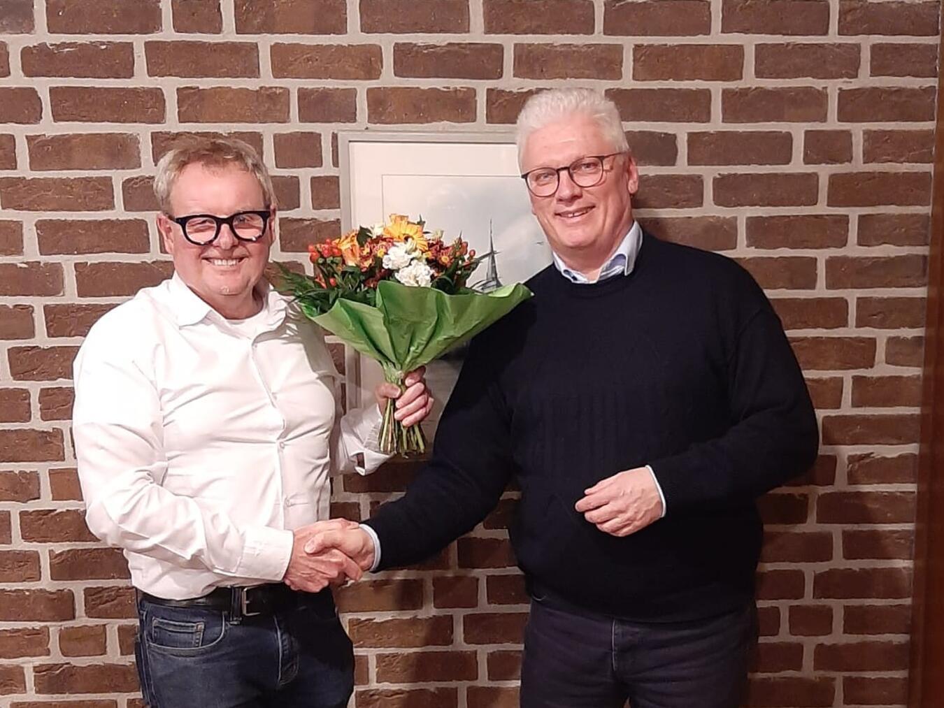 Gernot Impens wurde für 25 Jahre Mitgliedschaft geehrt