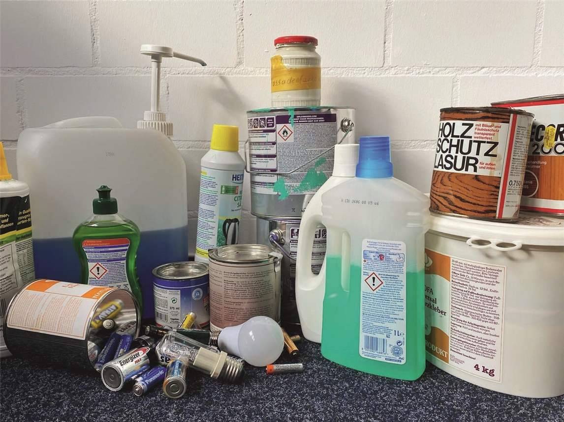 Gewerbliche Schadstoff-Kleinmengen können am 14. Oktober entsorgt werden.Foto: KKA